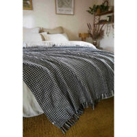 Plaid à franges tissé teint "Gaspard" toutes dimensions - Taille de plaid: 180 x 220 cm