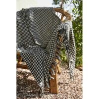 Plaid à franges tissé teint "Gaspard" toutes dimensions - Taille de plaid: 130 x 160 cm