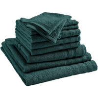 Pack complet 10 pièces "Spa" salle de bain / 400 gr/m² - "Spa" Emeraude - "Spa" Emeraude -