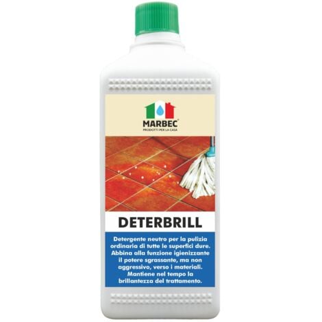 MARBEC DETERBRILL 1LT Detergente neutro concentrato non aggressivo  specifico per la pulizia igienizzante dei pavimenti in
