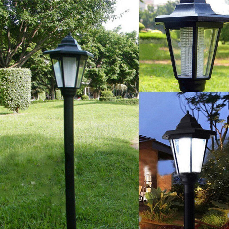 Engreído siguiente Mojado 3 Piezas de Luz Solar de Jardín, Lámpara de Césped, Decoración de Pilar al  Aire Libre