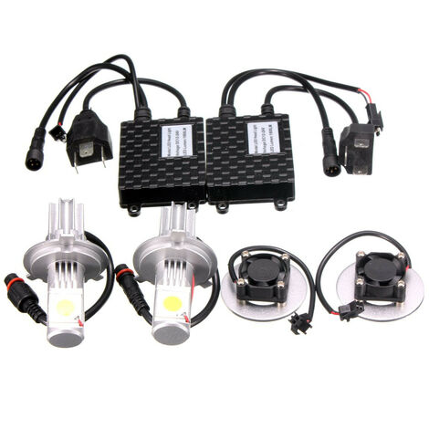 Bombilla LED H7 para faro delantero de coche, 80W, 10000LM, alto Lumen, luces  LED antiniebla Canbus, 6000K, blanco, IP68, accesorios para coche  impermeables