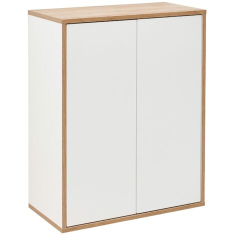 FACKELMANN Finn Doppel-Midischrank 60cm - Weiß matt