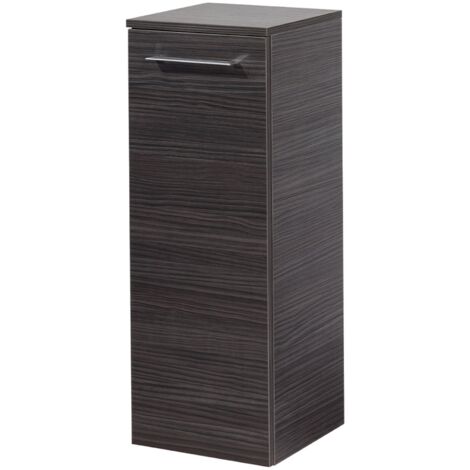 FACKELMANN Midischrank B.PERFEKT / Badschrank mit Soft-Close-System / Maße (B x H x T): ca. 30 x 81 x 32 cm / hochwertiger Schrank für das Bad / Korpus: Schwarz / Front: Schwarz / Breite: 30 cm"-"8417