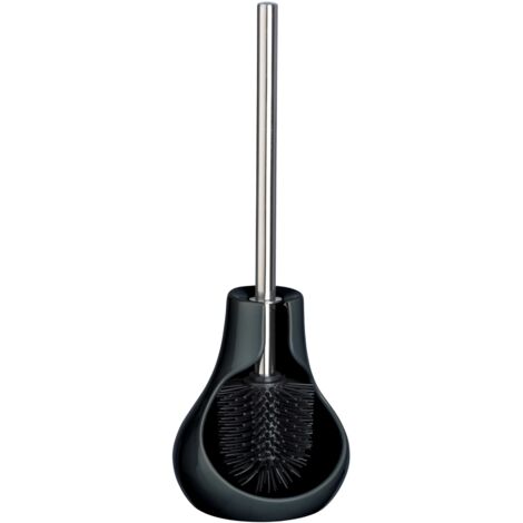 WENKO Keramik WC-Garnitur Drop Neo Schwarz, 23362100"-"14094145