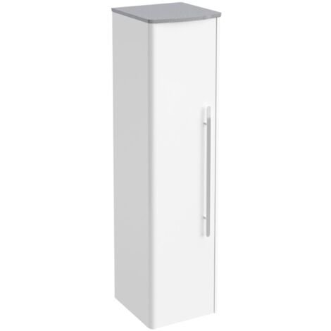 Lanzet Classico Midischrank, Weiß/Grau-Metallic, links"-"7968612 (1/3)