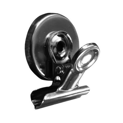 45mm Chrom Magnetclip Magnetklemme Magnet Pinwand Klammer Pizzakarton Büro