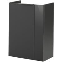 FACKELMANN SBC Beckenunterschrank 45 - Front Anthrazit Hochglanz