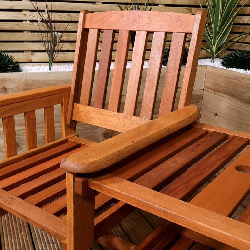 Broyhill teak store shower bench