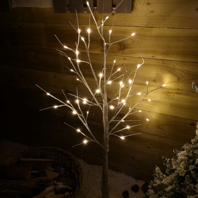 snowtime led birch tree