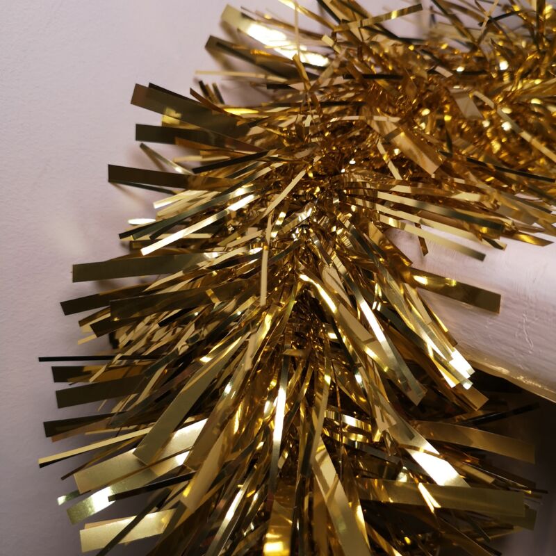 Christmas Tinsel Garland 33FT Iridescent White Tinsel Garland