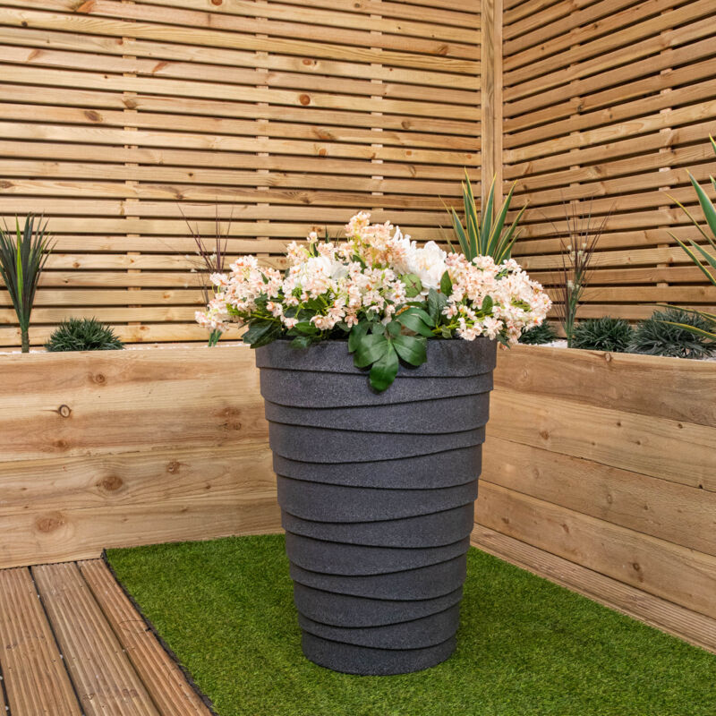 Plant Pot With Water Storage Large Round High Plant Container Flower Pot 65 80 cm 