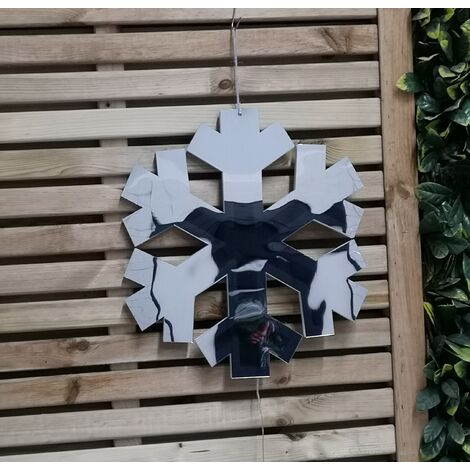 40cm Infinity Light up Hanging Christmas Snowflake Decoration with ...