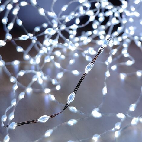 6.4m Compact MicroBrights Christmas Lights with 400 LEDs in White
