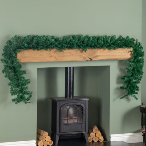 2.7m Plain Green Christmas Garland with 260 Tips (1/5)