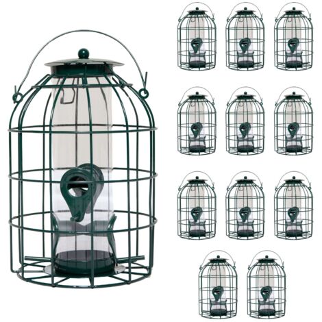 Pack of 12 Wild Bird Seed Feeder Cage with Squirrel Guard (1/5)