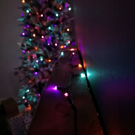 100m Multi Function Battery Operated Rainbow LED Fairy Lights Christmas Decorations with Timer (1/5)