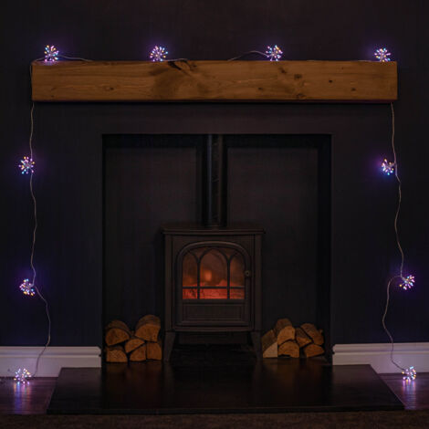 4.5m Ultra Brights Starburst Multi-Action Christmas Lights with 200 Rainbow LEDs and Timer Function (1/5)