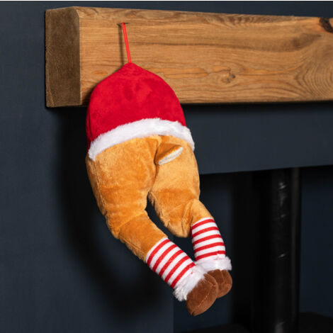 40cm Battery Operated Animated Door Hanging Reindeer Legs Decoration (1/5)