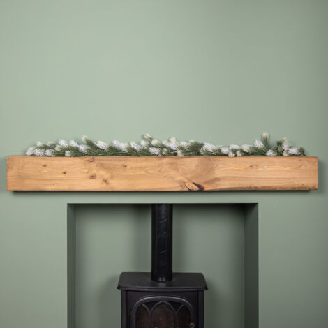 1.57m Plain Green Foliage Christmas Garland Decoration (1/5)