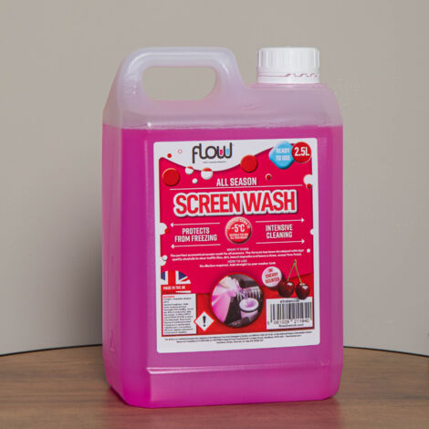 2.5L Cherry Scented Smear Free Windscreen Washer Fluid For All Vehicles (1/5)
