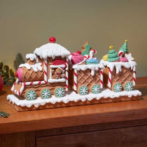 31cm All Aboard Candy Express Christmas Train Decoration (1/2)