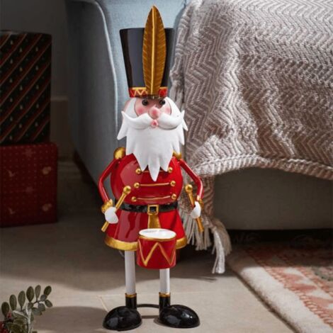 44cm Hand Painted Metal Christmas Captain Santa Decoration (1/4)