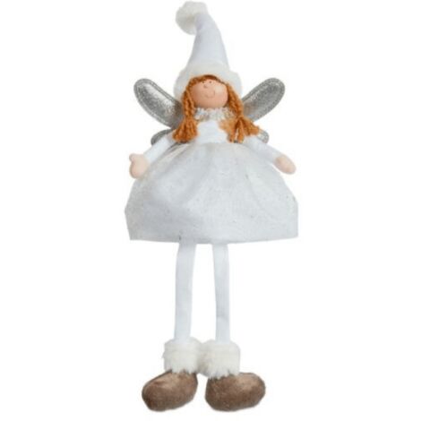 30cm Soft White Fairy Magic Christmas Decoration with Dangly Legs (1/2)