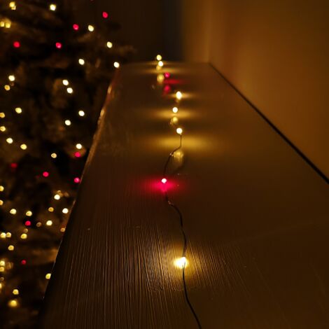 37.5m 1500 LED TreeBrights Christmas String Lights with Timer in Warm ...