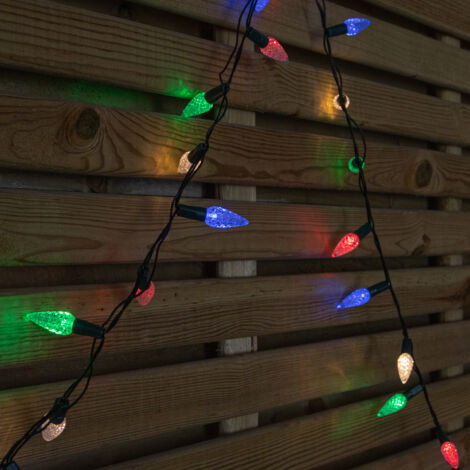 7.5m 150 LED Multi-action Pinecone Christmas Lights in Multi-Coloured (1/5)