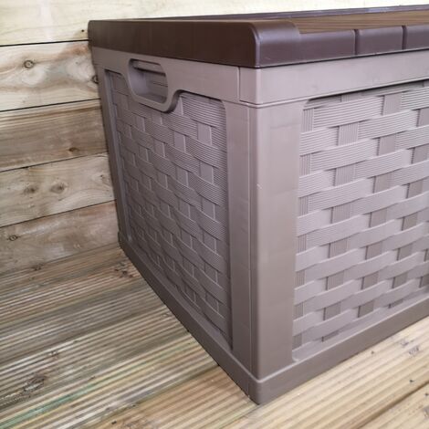 XXL 570L Heavy Duty Garden Storage Cushion Chest Box Outdoor