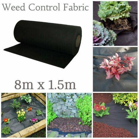 Weedstop 1.5m x 8m Weed Control Ground Sheet Matting Fabric Membrane Cover 50gsm