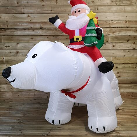 christmas inflatable polar bear