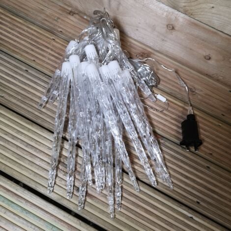 72 LED 6.9m Premier 24 Indoor Outdoor Icicle Shape Christmas Chaser Lights in Cool White