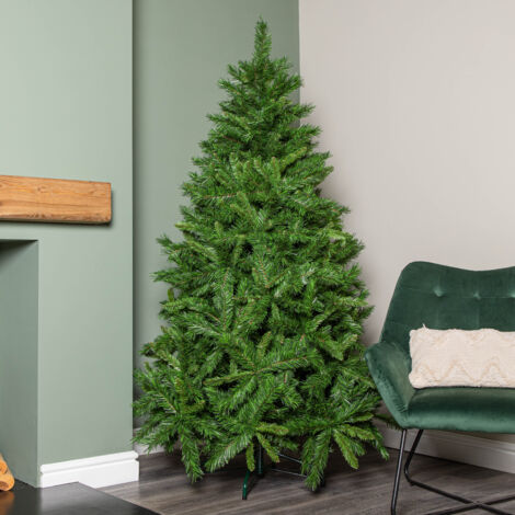 6ft (1.8m) Luxury Kateson Fir Artificial Green Christmas Tree with 816 Tips (1/5)