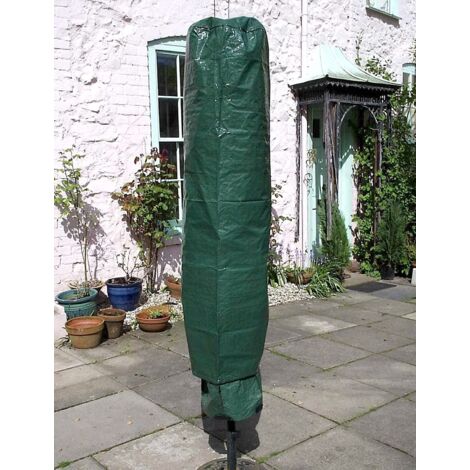 Rotary Washing Line Cover 150cm Waterproof Parasol Cover UV Resistant Rotary Dryer Airer Cover Heavy Duty PE Drawstring Outdoor Protection