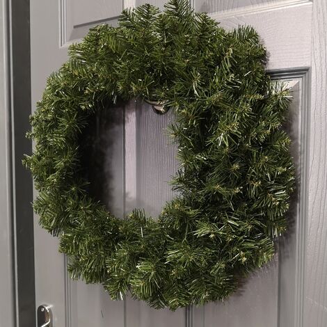 60cm Imperial Pine Christmas Door Wreath In Plain Green