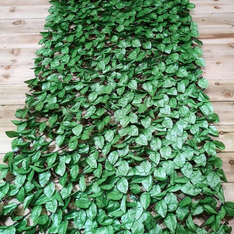 100cm x 200cm Artificial Fence Trellis Screening Privacy Garden -Beech Leaf