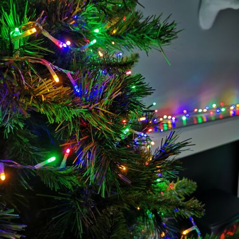 1000 LED 25m Indoor Outdoor Christmas Multi Function Mains Operated ...