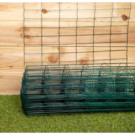 10m x 60cm of Green PVC Plastic Coated Metal Garden Border / Fence (1/5)