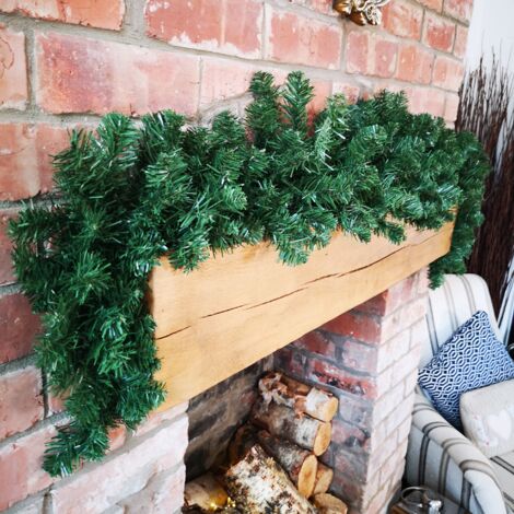 1.8m Plain Green Imperial Pine Christmas Swag Garland Decoration (1/5)
