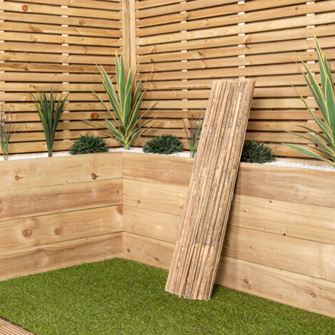 1m Tall x 3m Wide Split Bamboo Garden Screening / Fencing