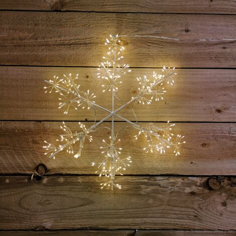 300 LED 40cm Microbrights Snowflake Christmas Silhouette in Warm White (1/5)