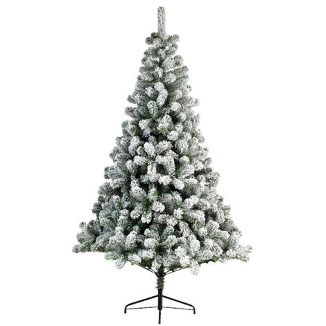 4ft Snowy Imperial Pine White Green Fir Artificial Christmas Tree (1/3)