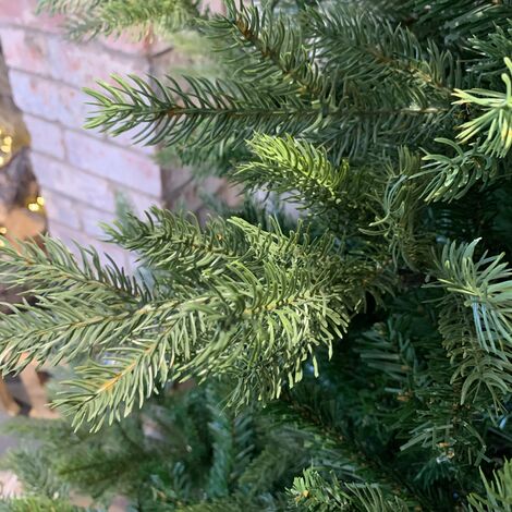 Everlands 240cm (8ft) Green Grandis Fir Real Look Christmas Tree 2935 Tips