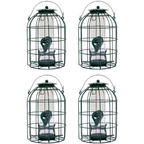 Pack of 4 Wild Bird Seed Feeder Cage with Squirrel Guard (1/5)