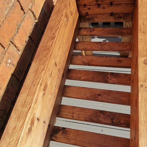 Hand Made Rustic Wooden Large Raised Garden Trough / Flower Bed Planter