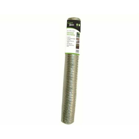 5m x 60cm x 13mm Galvanised Steel Chicken Garden Wire Netting / Fencing (1/2)