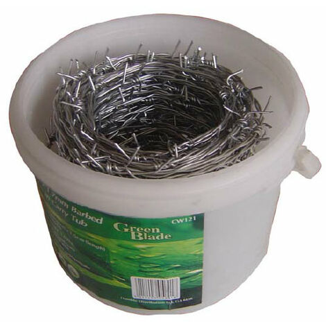 30m x 1.6mm Barbed Security Wire in Plastic Carry Tub