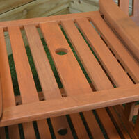Hardwood Wooden Garden Furniture Tete-A-Tete Garden Seat / Bench & Table